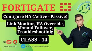 FortiGate HA configuration and Troubleshooting Class  14 [upl. by Sabas]