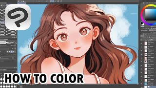 How I Color And Draw  Clip Studio Paint Tutorial ✨️ [upl. by Avin]