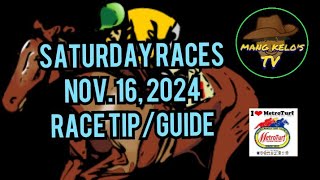 RACINGMMTCINOV 16 2024SATURDAY Race TipGuidePost TIME 300pmmangkelostv2053 [upl. by Adnarem]