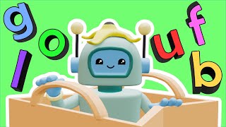 Jolly Phonics Group 3 Sounds amp Reading with the Diddy Bots [upl. by Annaerdna618]