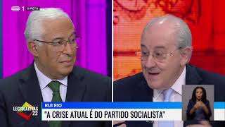 PS vs PSD  António Costa vs Rui Rio  Eleições Legislativas 2022 [upl. by Merrie]