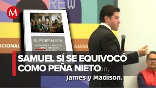 Samuel García libros y un toque de Peña Nieto en su Participación en la FIL Guadalajara 2023 [upl. by Etnoek97]