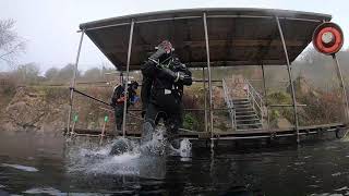 Scuba diving at Stoney Cove BSAC Spirit [upl. by Aihsekat]