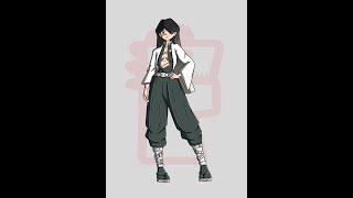 SHINAZUGAWA SANEMI  FAN ART  CHARACTER DESIGN [upl. by Enyak843]