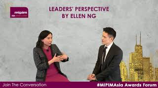 MIPIM Asia Awards Forum 2020 – Leaders Perspective by Ellen Ng Warburg Pincus Asia LLC [upl. by Diraj]