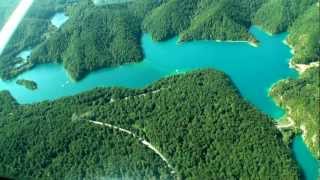 Plitvice lakes national park Croatia Short Video Panoramic Flight [upl. by Ajssatan542]