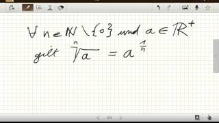 Potenzen mit ganzzahligen und reellen Exponenten [upl. by Flieger]
