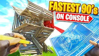 How To Do The BESTFASTEST 90s In Fortnite on CONSOLE  Fortnite Tips PS4  Xbox [upl. by Arley63]