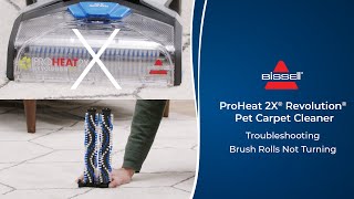 Troubleshooting Brush Rolls Not Turning  ProHeat 2X® Revolution® Pet Carpet Cleaner [upl. by Hedvah613]