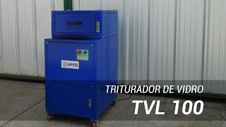 Triturador de vidro compacto para reciclagem TVL 100 [upl. by Nivk708]