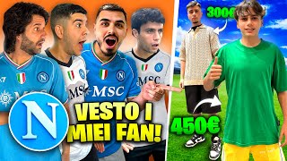 👕IL NAPOLI YOUTUBE CREA LOUTFIT AI SUOI FAN 💙 [upl. by Urissa]