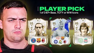 ICON Player Pick Decides My Past amp Present Team [upl. by Mixam65]