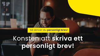 Konsten att skriva ett personligt brev Så skriver du ett personligt tips  6 tips [upl. by Lyrad]