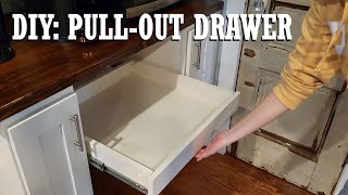 DIY PullOut Drawer Project Easy Steps amp Minimal Tools [upl. by Ecam]