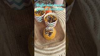 MUFFIN ALLA ZUCCA E GOCCE DI CIOCCOLATO schorts ricettafacile [upl. by Ariad]