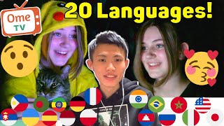 On Omegle Foreigners REACT to Polyglot Speaking 20 Languages [upl. by Ardnosac]