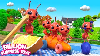 Ants march together to gather food  Funny stories and songs [upl. by Aicenev]