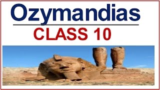 Ozymandias poem Explained in Hindi [upl. by Robbin272]