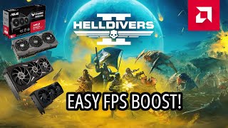 Helldivers 2  How to use DX11 instead  DX11 VS DX12  RX 7800XT [upl. by Crofton135]