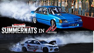 Summernats 34 in Assetto Corsa  Aussie burnouts Australian summernats mod 1000hp skid cars [upl. by Dode]