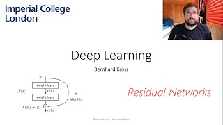 11 Imperials Deep learning course Residual Networks and beyond [upl. by Noneek]