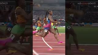 ShaCarri Richardson is the 100m world champion trackandfieldevents [upl. by Sucitivel]