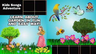 The Garden Giggles Song  Garden Song for Kids  Garden Poem  Kids Learning Mania learn kidssong [upl. by Aguayo142]