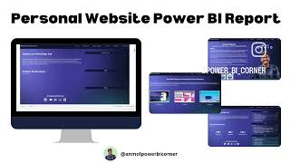 Personal Website Power BI Report  Power BI Project ANMOLPOWERBICORNER [upl. by Benisch746]