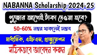 Nabanna Scholarship 2024 💻 CMRF Scholarship 💻 Nabanna scholarship online application [upl. by Eimaraj189]