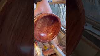 Bubinga Pin Dish woodturning woodturningforbeginners woodturner woodturningprojects [upl. by Curley]