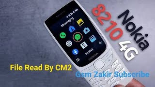 Nokia 8210 4G TA1485 clone flash file  Nokia 8210 4G mtk clone firmware READ BY CM2 [upl. by Tiffi]