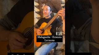 Ernesto Lecuona  Malagueña arranged by Larry Ferrara Guitar shorts [upl. by Haya601]