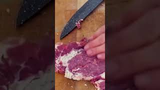 Ribeye steak is a tender juicy cut with rich marbling and intense flavor solotravel camping [upl. by Llirret]