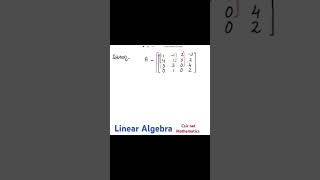 Linear Algebra important topics for csir net vectorspace linearalgebra rankofmatrix [upl. by Idahs72]