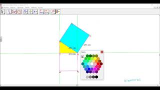 DEMOSTRACION DEL TEOREMA DE PITAGORAS CON CABRI [upl. by Dinnage]