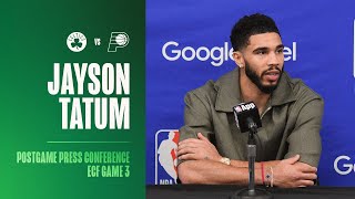 Jayson Tatum Postgame Press Conference  Eastern Conference Finals Game 3 vs Indiana Pacers [upl. by Harrie]