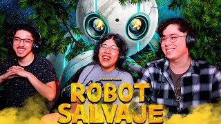 VIENDO POR PRIMERA VEZ ROBOT SALVAJE 2024 PELICULA REACCION [upl. by Arag]