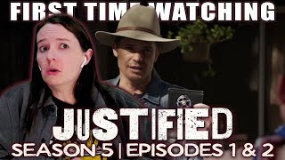 Justified  Season 5  Ep 1  2  First Time Watching Reaction  Hunting Crowes This Season [upl. by Topping]