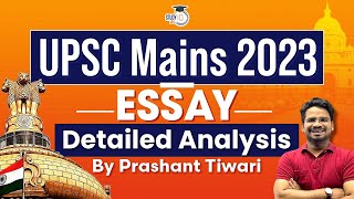 UPSC Mains 2023  GS Essay Paper Detailed Analysis amp Answers  StudyIQ IAS [upl. by Farrel]