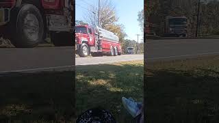 Beemerville Fire Company Tanker and Pochuck Valley Engine [upl. by Nede]