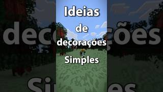 Ideias de Decoração no Minecraft minecraft minecraftbuilding minecraftideas minecraftdecoration [upl. by Amary]