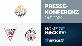 24112024  Pressekonferenz  TEV Miesbach vs EHC Königsbrunn [upl. by Ardnaek]