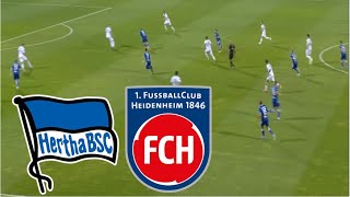 Hertha Berlin 21 1 FC Heidenheim Highlights  DFBPOKAL 2024 [upl. by Mintun]