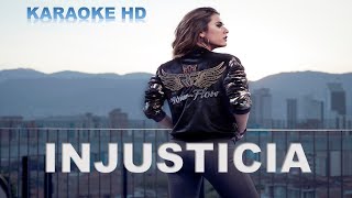 INJUSTICIA KARAOKE HD  LA REINA DEL FLOW  INSTRUMENTAL [upl. by Meehahs510]