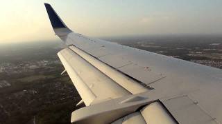 Continental 737500 MIAIAH Landing Pt 45 [upl. by Ajnotal]