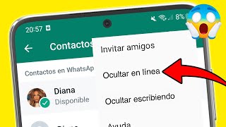 Cómo OCULTAR EN LÍNEA Y ESCRIBIENDO EN WHATSAPP [upl. by Savart]