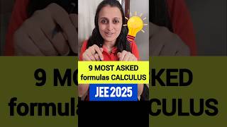 ☀️9 CALCULUS FORMULAS JEE MAINS jee [upl. by Grounds698]