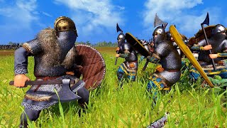 Berserkers vs Royal Huscarls Cinematic Battle Total War Saga Thrones of Britannia [upl. by Ahtekahs]