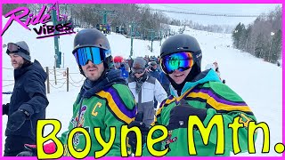 Is Boyne Mountain The Best Ski Resort In Michigan snowboarding skiing boynemountain [upl. by Eelahs]