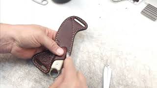 DIY Leather Sheath from Lazy 3 Leather Co [upl. by Cummings724]